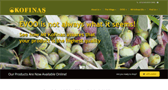 Desktop Screenshot of kofinasoliveoil.com